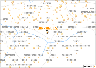 map of Baraguès