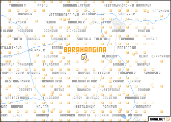 map of Bara Hāngina
