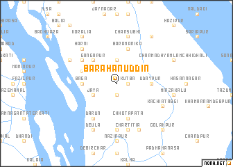 map of Barahānuddin