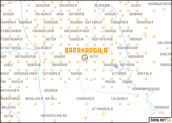 map of Bara Hārgila