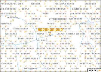 map of Bara Harīpur