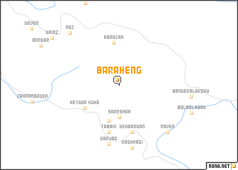map of Barāheng