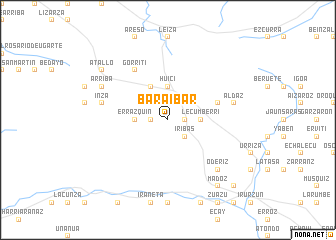 map of Baráibar