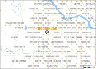 map of Bāraihuda