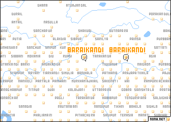 map of Baraikāndi