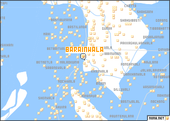 map of Barāīnwāla