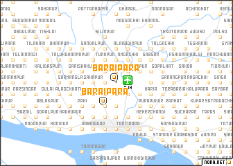 map of Bāraipāra