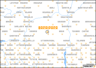 map of Bāraipāra