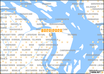 map of Bārāipāra