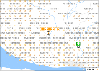 map of Bāraipāta