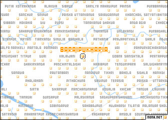 map of Bārai Pukharia
