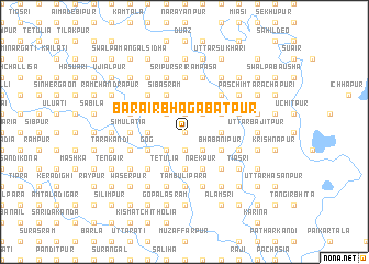 map of Bārair Bhāgabatpur