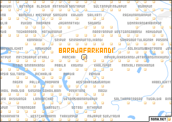 map of Bara Jāfarkāndi