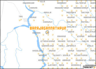 map of Bara Jagannāthpur