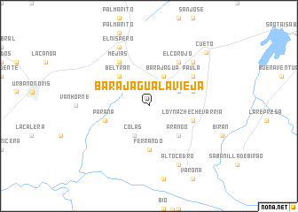 map of Barajagua La Vieja