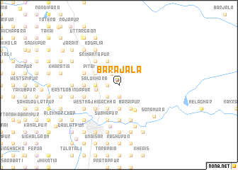 map of Barājala