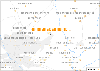 map of Barajas de Madrid