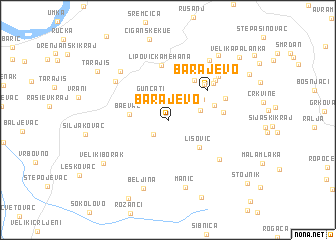 map of Barajevo