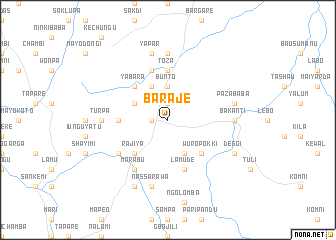 map of Baraje