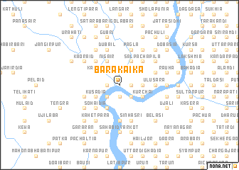 map of Bara Kāika
