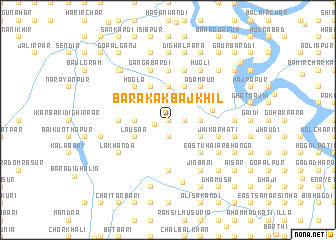 map of Bara Kākbājkhil