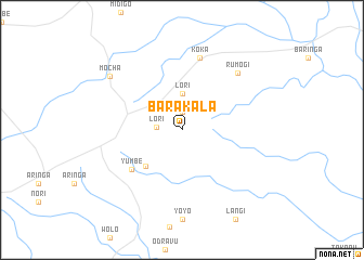 map of Barakala