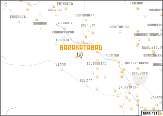 map of Barakatābād