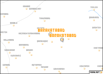 map of Barakatābād