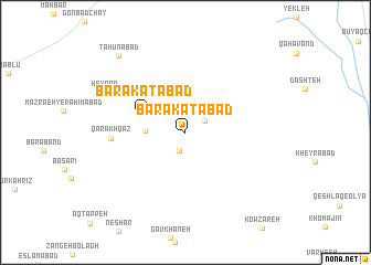 map of Barakatābād