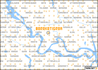 map of Bara Kātigrām