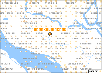 map of Bara Kāuniākāndi
