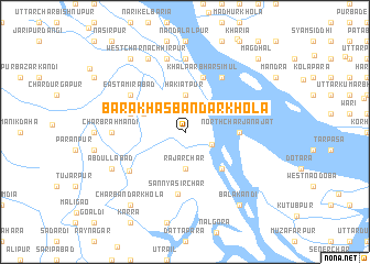 map of Bara Khās Bandarkhola