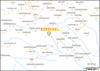 map of Bara Khel