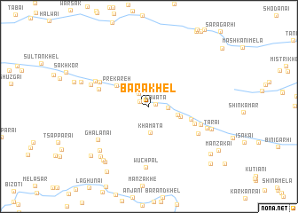 map of Bara Khel