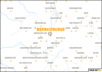 map of Barakin Akawo
