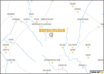 map of Barakin Dawa