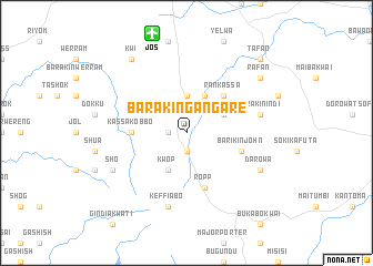 map of Barakin Gangare