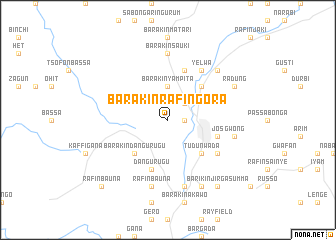 map of Barakin Rafin Gora