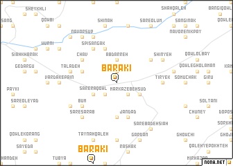 map of Barakī