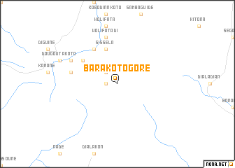 map of Barakotogoré