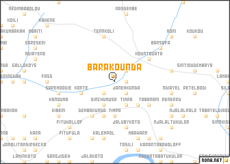 map of Barakounda