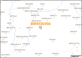 map of Barakourou