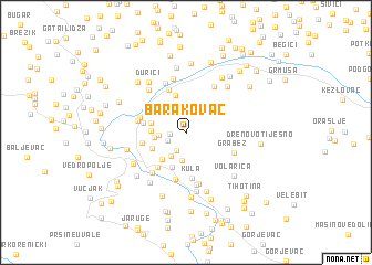 map of Barakovac