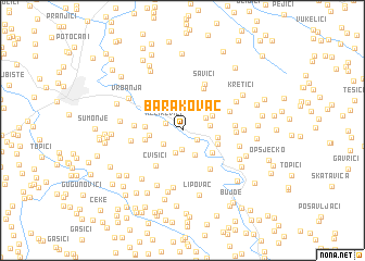 map of Barakovac