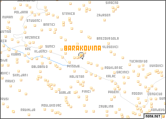 map of Barakovina