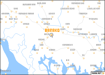 map of Barako