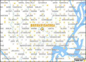 map of Bara Krishnādi