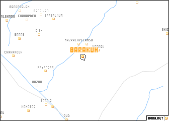 map of Barākūh