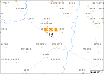 map of Barakui