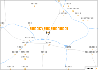 map of Barakyemdé Bangari